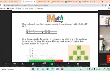 International  Math Challenge online  preparations on their way